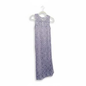 NWOT XS/2 Alpha Studio Crochet sleeveless lavender dress- Italian Designer